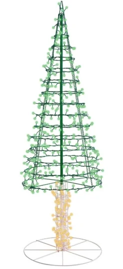 Decorator's Warehouse 6' Twinkling Starry Alpine Tree - Green/Warm White 460 Lights
