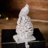 New Decorator's Warehouse 9” White Pine Cone Bird Stocking Hanger
