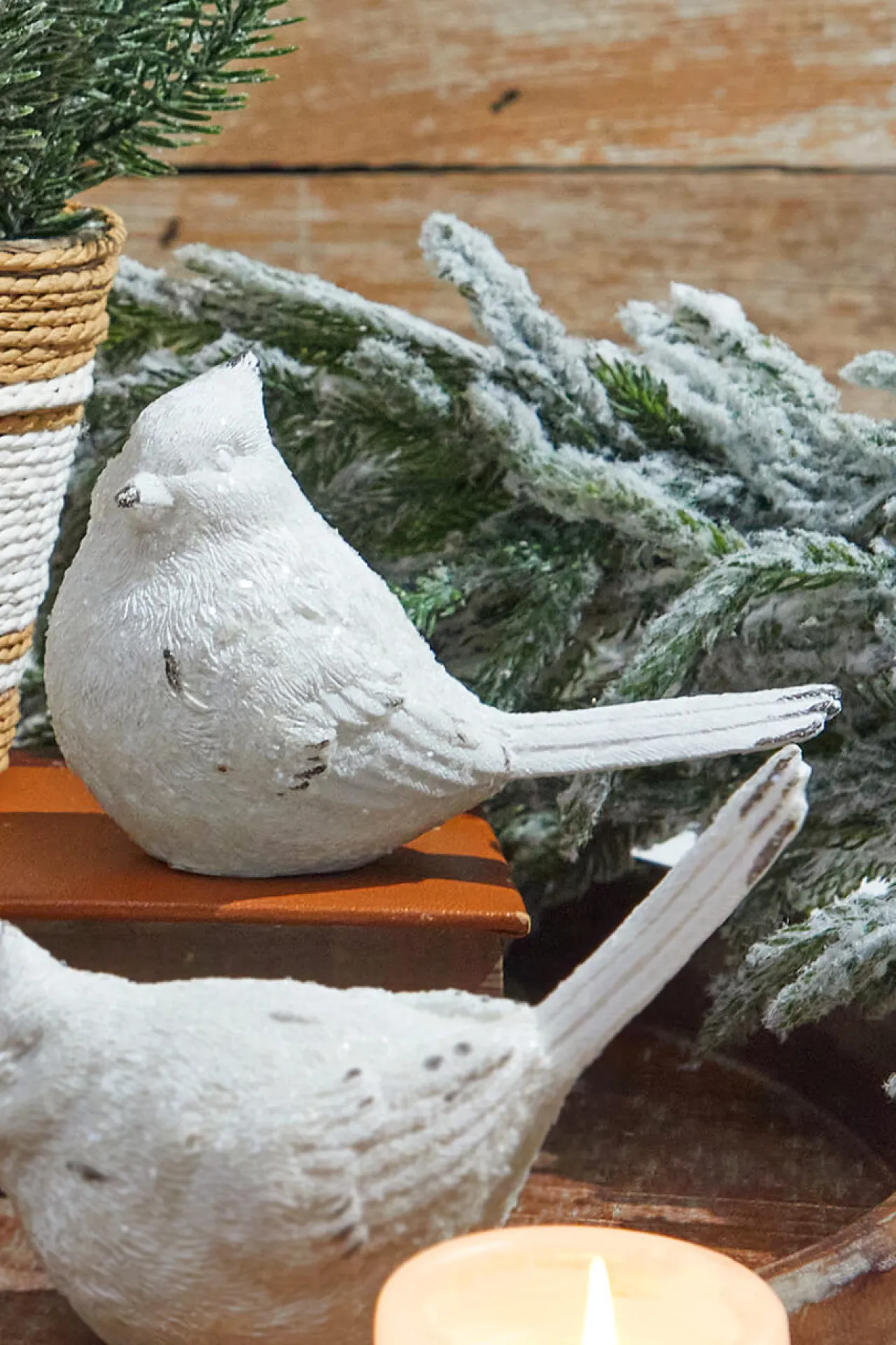 Best Decorator's Warehouse 6” White Resin Cardinal Figurine