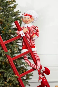 Online Decorator's Warehouse 32" Wood Antique Christmas Ladder