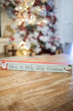 Sale Decorator's Warehouse 23.6 Wood Holiday Block Sign