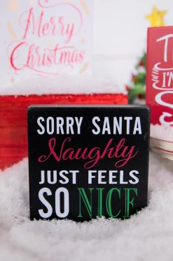 Hot Decorator's Warehouse 4” Wood Holiday Sign