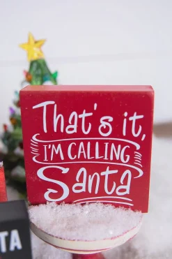 Hot Decorator's Warehouse 4” Wood Holiday Sign