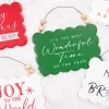 Online Decorator's Warehouse 6.6” Wood Holiday Sign Ornament