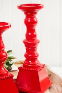 Sale Decorator's Warehouse 14" Wood/Metal Candle Stand