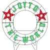 Discount Decorator's Warehouse 40" Wreath - Joy To The World With Stars With 223 Lights