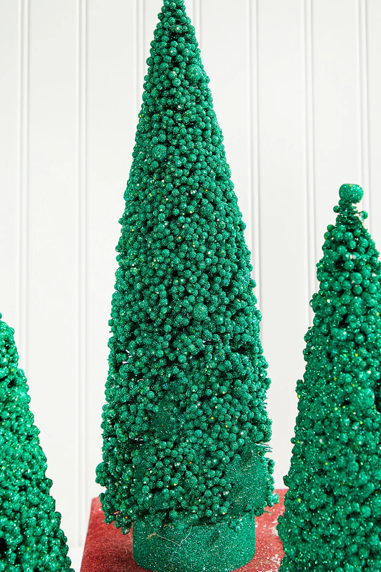 Hot Decorator's Warehouse Bottle Brush Trees - Set Of 3 - Green