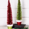 Clearance Decorator's Warehouse Bottle Brush Very Merry Tree