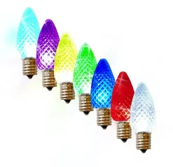 New Decorator's Warehouse C9 Dynamic RGB Bulb (25 Bulbs/bag) - Faceted