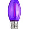 New Decorator's Warehouse C9 Filament Bulb (25 Bulbs/box) - Purple