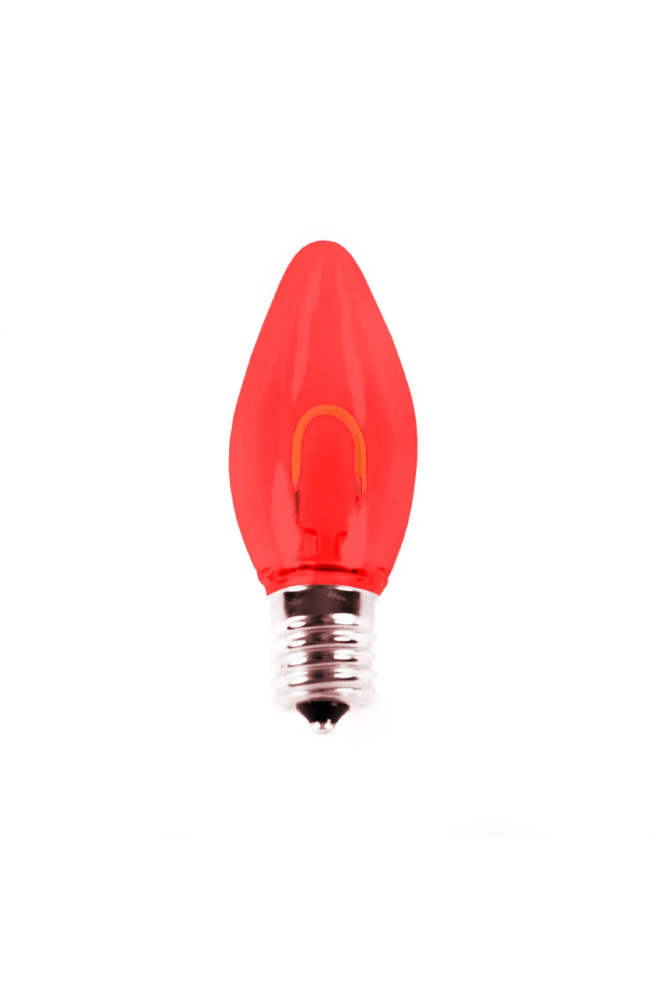 New Decorator's Warehouse C9 Filament Bulb (25 Bulbs/box) - Red