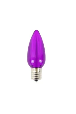 New Decorator's Warehouse C9 Minleon LED SMD Bulb (25 Bulbs/box) - Smooth, Purple