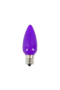 Hot Decorator's Warehouse C9 Platinum Elite LED SMD Bulb (25 Bulbs/bag) - Frosted, Purple