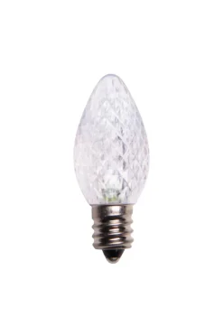 Hot Decorator's Warehouse C7 Platinum Elite LED SMD Bulbs (25 Bulbs/bag) - Faceted, Cool White