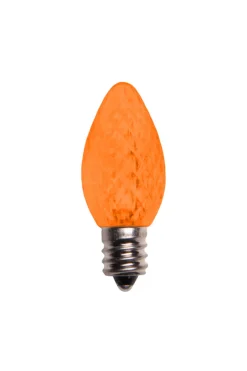 Hot Decorator's Warehouse C7 Platinum Elite LED SMD Bulbs (25 Bulbs/bag) - Faceted, Orange