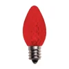 Best Decorator's Warehouse C7 Platinum Elite LED SMD Bulbs (25 Bulbs/bag) - Faceted, Red