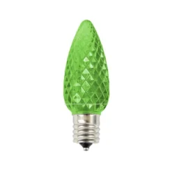 Online Decorator's Warehouse C9 Platinum Elite LED SMD Bulb (25 Bulbs/bag) - Faceted, Green