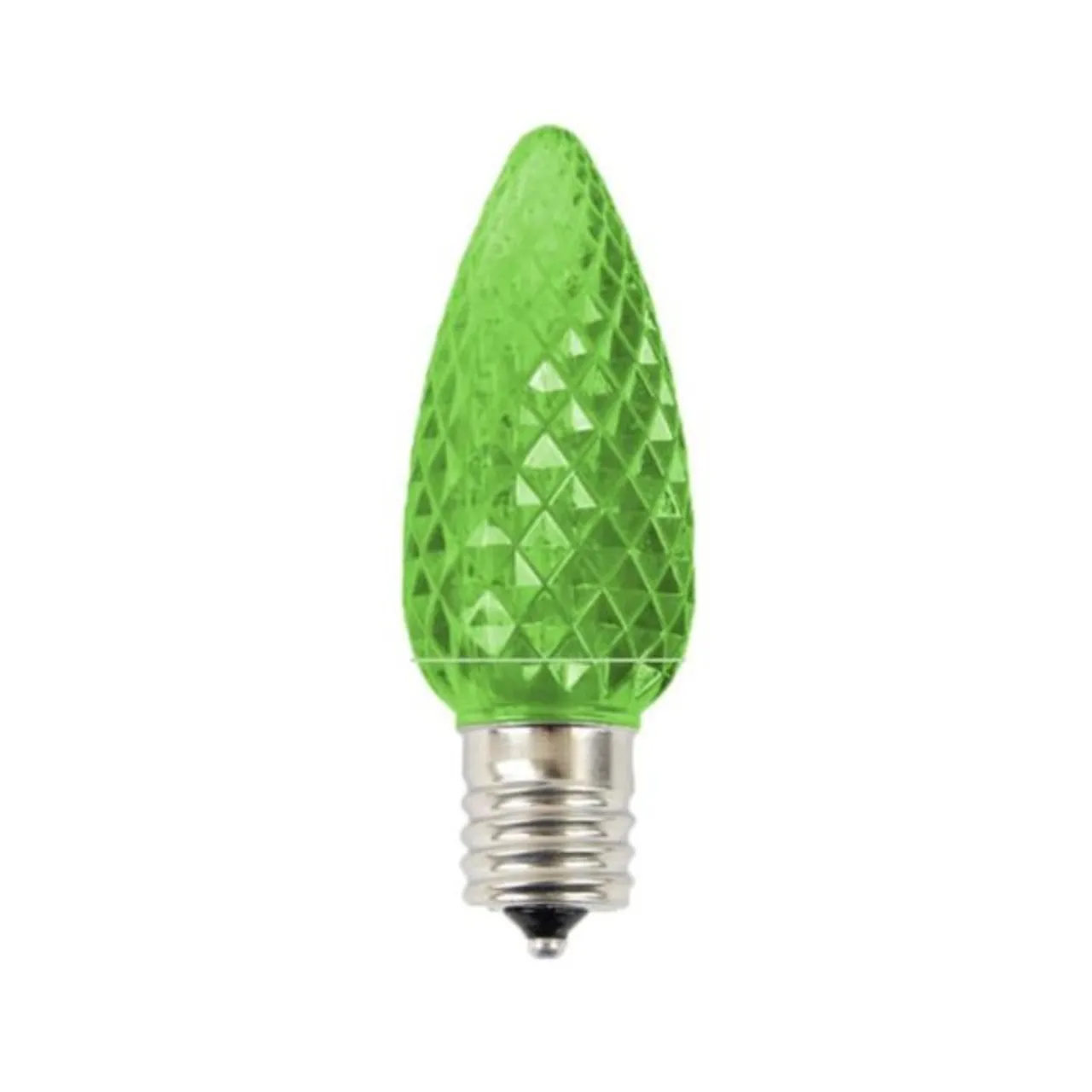 Online Decorator's Warehouse C9 Platinum Elite LED SMD Bulb (25 Bulbs/bag) - Faceted, Green