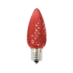 Outlet Decorator's Warehouse C9 Platinum Elite LED SMD Bulb (25 Bulbs/bag) - Faceted, Red
