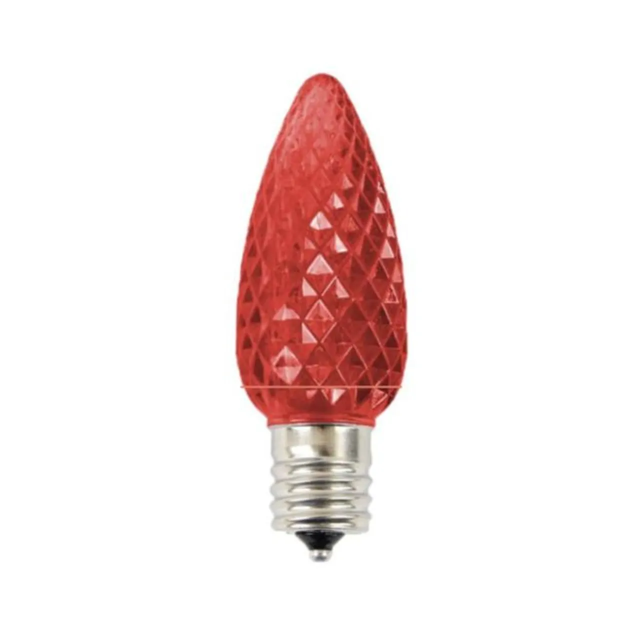 Outlet Decorator's Warehouse C9 Platinum Elite LED SMD Bulb (25 Bulbs/bag) - Faceted, Red