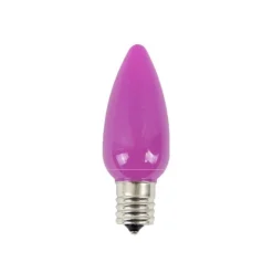Outlet Decorator's Warehouse C9 Platinum Elite LED SMD Bulb (25 Bulbs/bag) - Frosted, Pink