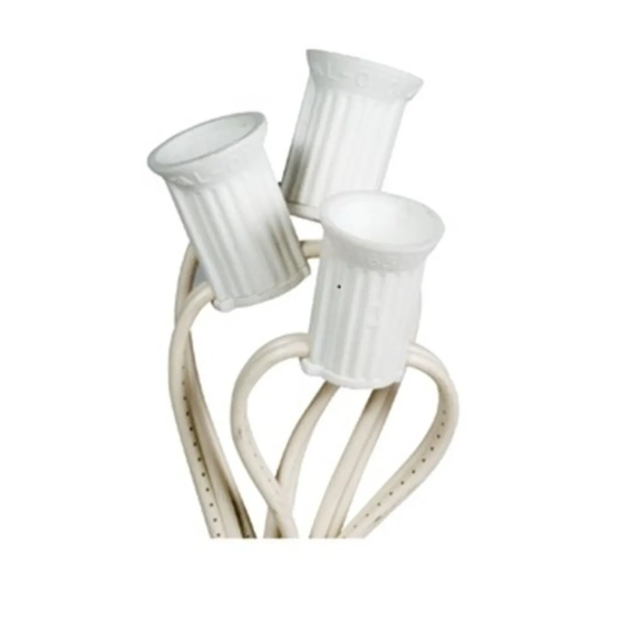 Hot Decorator's Warehouse C9 Socket Cord - 100' 12" Spacing (White Wire)