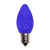 Clearance Decorator's Warehouse C7 Wonderful LED SMD Bulbs (25 Bulbs/bag) - Faceted, Blue