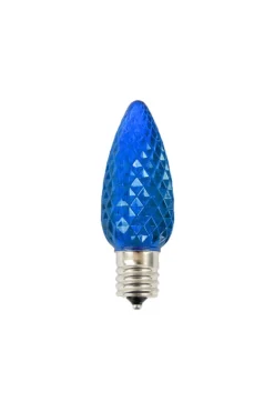 Decorator's Warehouse C9 Wonderful LED SMD Bulb (25 Bulbs/bag) - Faceted, Blue