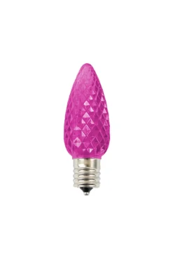 Clearance Decorator's Warehouse C9 Wonderful LED SMD Bulb (25 Bulbs/bag) - Faceted, Pink
