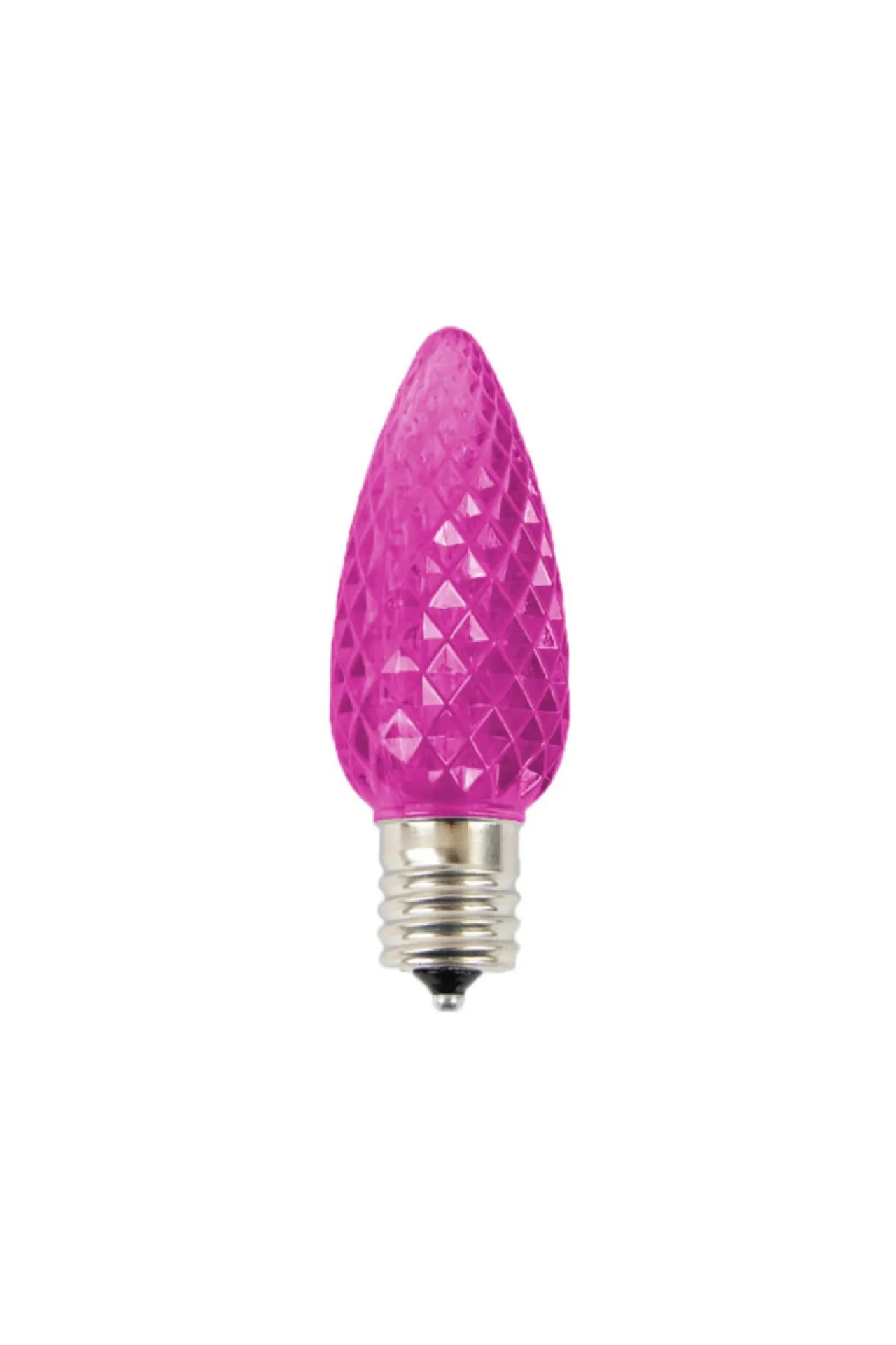 Clearance Decorator's Warehouse C9 Wonderful LED SMD Bulb (25 Bulbs/bag) - Faceted, Pink