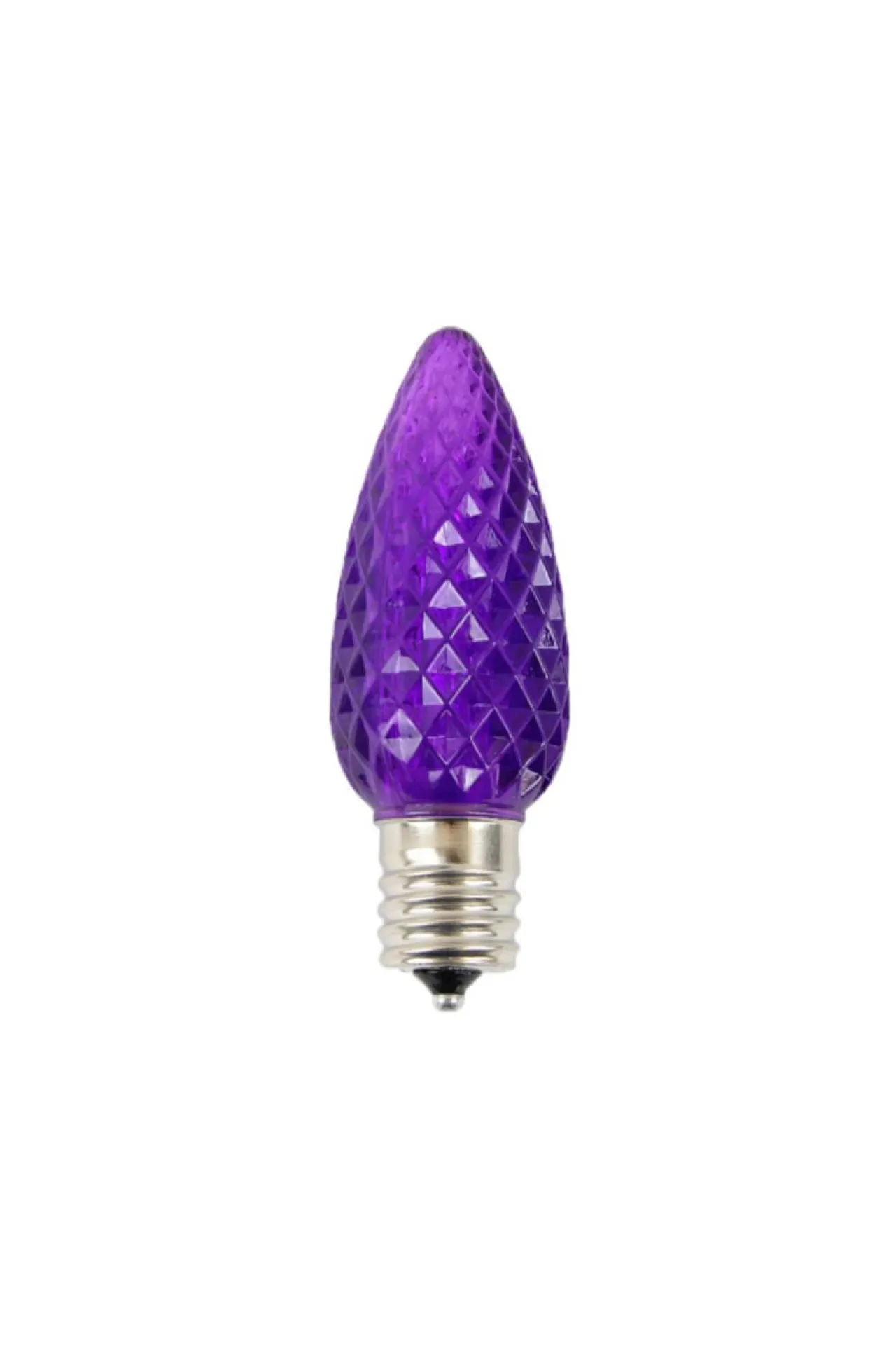 Outlet Decorator's Warehouse C9 Wonderful LED SMD Bulb (25 Bulbs/bag) - Faceted, Purple