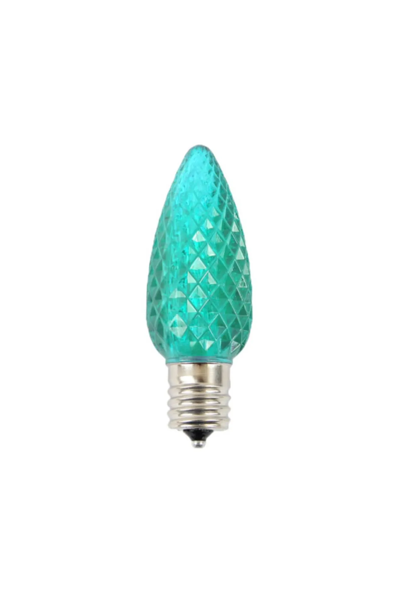 Sale Decorator's Warehouse C9 Wonderful LED SMD Bulb (25 Bulbs/bag) - Faceted, Teal