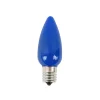 Discount Decorator's Warehouse C9 Wonderful LED SMD Bulb (25 Bulbs/bag) - Frosted, Blue