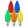 Online Decorator's Warehouse C9 Wonderful LED SMD Bulb (25 Bulbs/bag) - Smooth, Multi