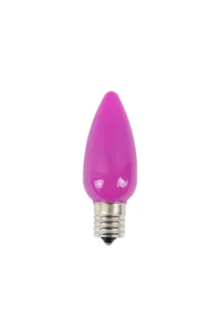 Decorator's Warehouse C9 Wonderful LED SMD Bulb (25 Bulbs/bag) - Frosted, Pink
