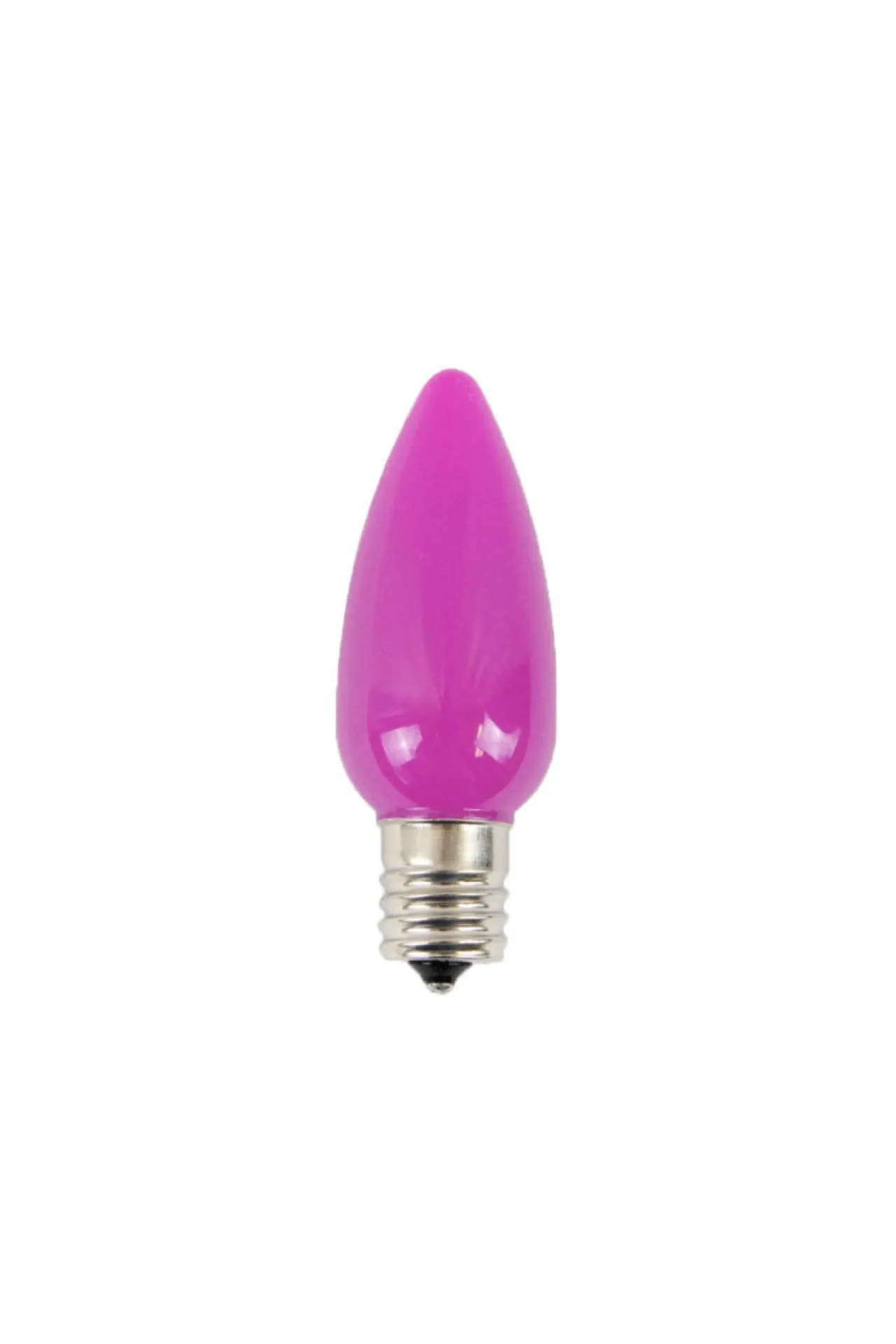 Decorator's Warehouse C9 Wonderful LED SMD Bulb (25 Bulbs/bag) - Frosted, Pink