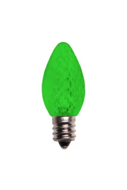 Sale Decorator's Warehouse C7 Wonderful LED SMD Bulbs (25 Bulbs/bag) - Faceted, Green