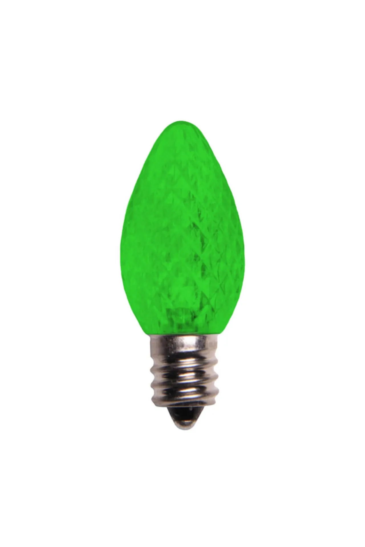 Sale Decorator's Warehouse C7 Wonderful LED SMD Bulbs (25 Bulbs/bag) - Faceted, Green