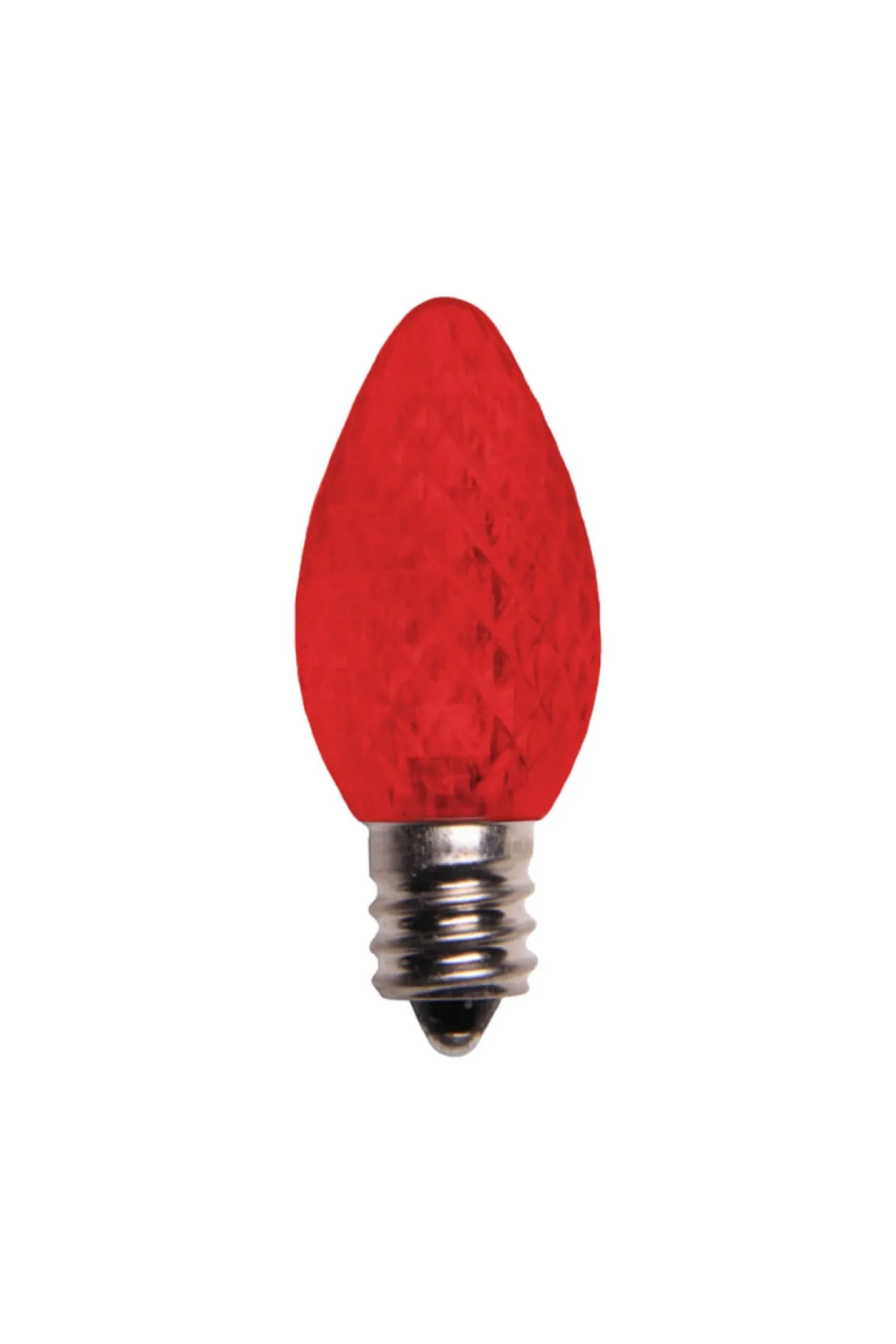 Sale Decorator's Warehouse C7 Wonderful LED SMD Bulbs (25 Bulbs/bag) - Faceted, Red