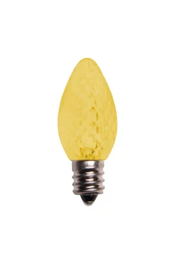 Hot Decorator's Warehouse C7 Wonderful LED SMD Bulbs (25 Bulbs/bag) - Faceted, Yellow