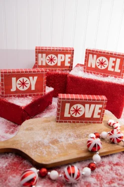 Clearance Decorator's Warehouse Christmas Words Block