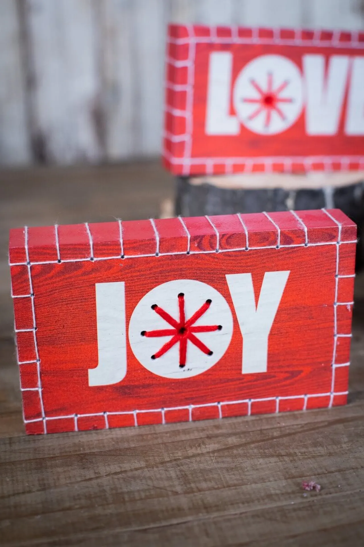 Clearance Decorator's Warehouse Christmas Words Block