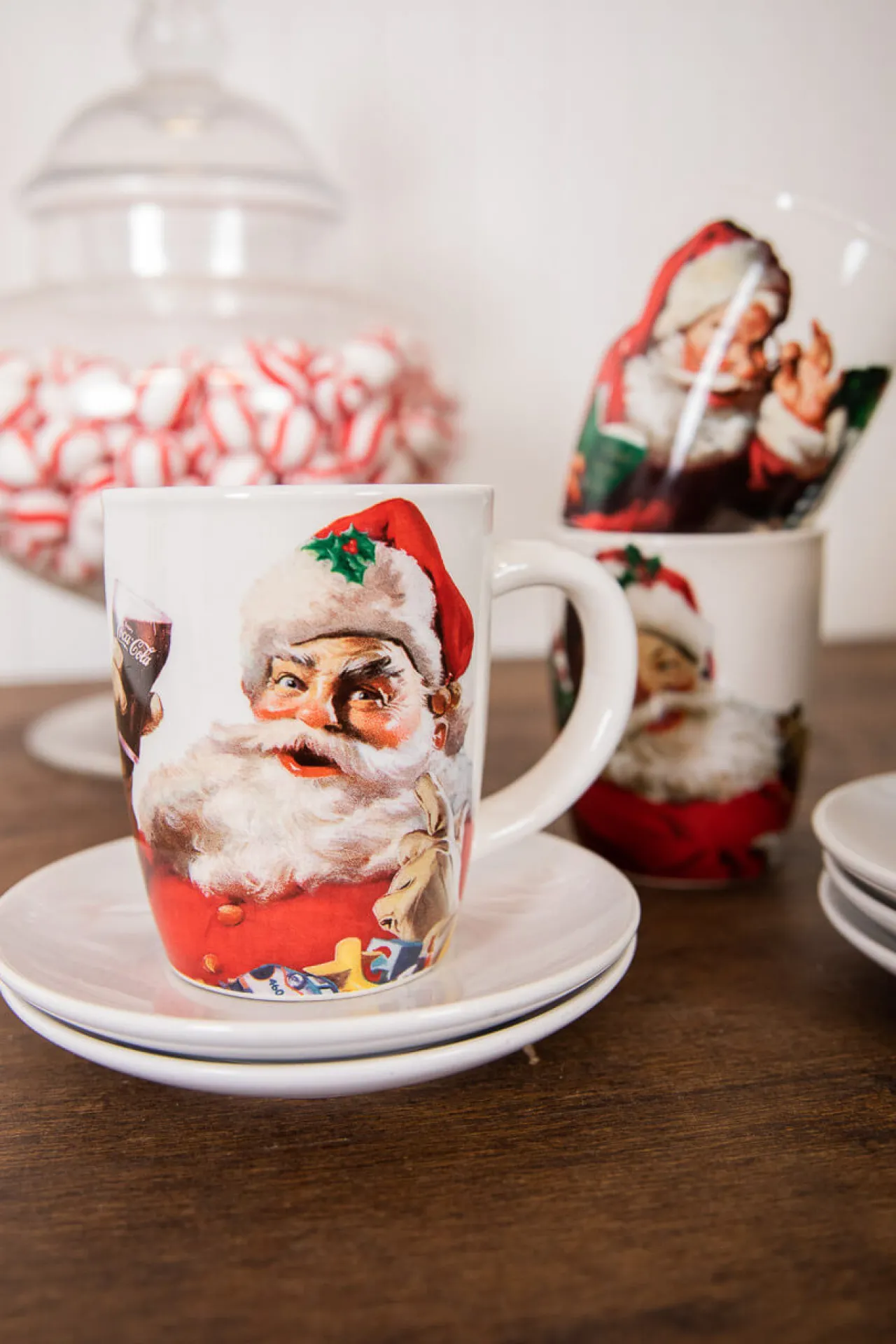 Clearance Decorator's Warehouse Dolomite Coca-Cola Santa Mug