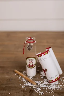 Sale Decorator's Warehouse Glass Christmas Wish Jars
