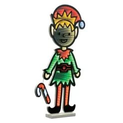 Sale Decorator's Warehouse 29"H Elf With Candy Cane Infinity Light