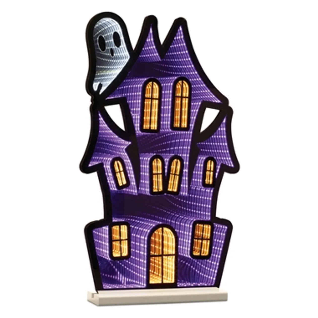 Hot Decorator's Warehouse 23.5"H Haunted House With Ghost Infinity Light