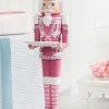 Outlet Decorator's Warehouse 20"H Nutcracker With Tray - Pink & White