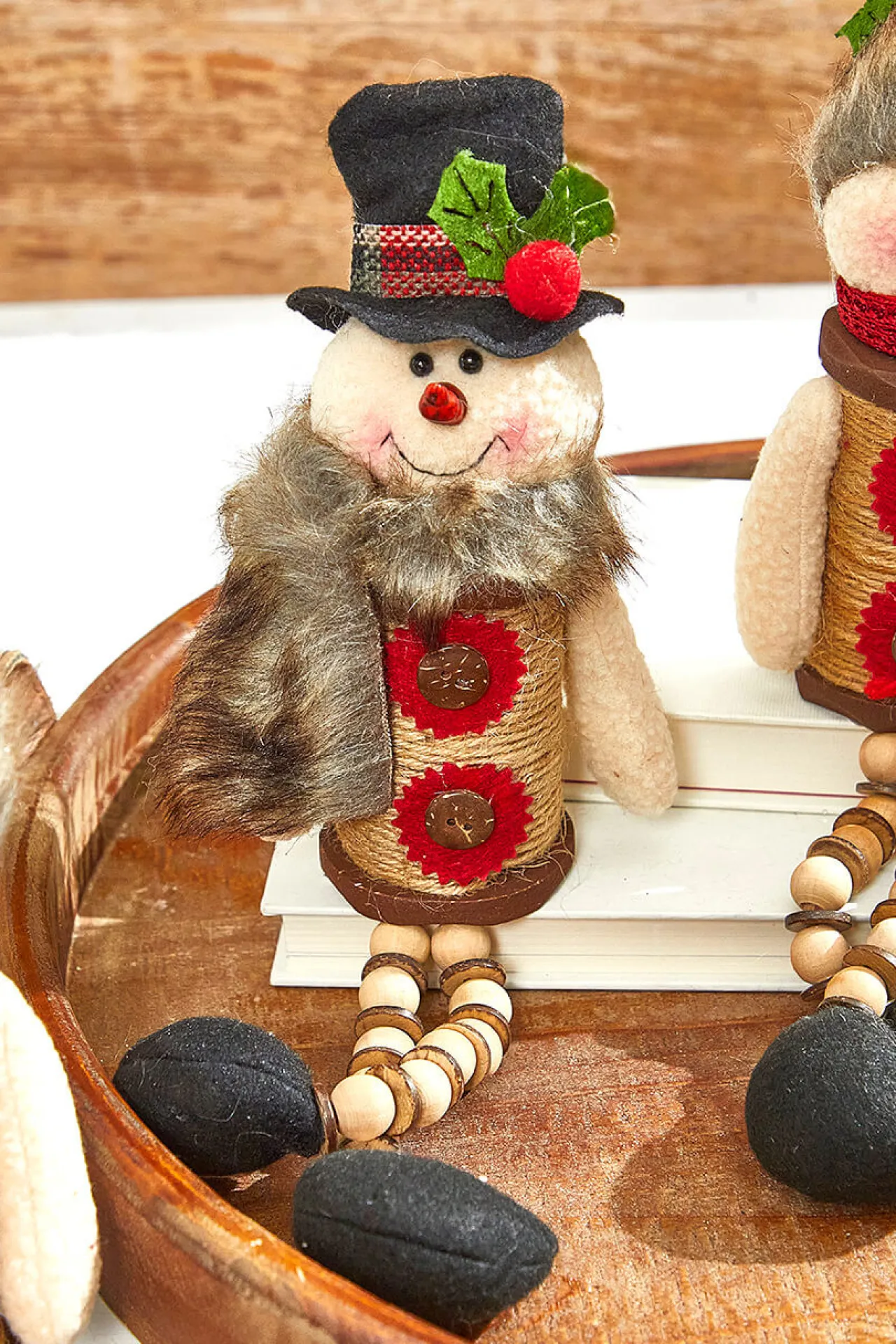 Decorator's Warehouse 14”H Plush Holiday Snowman