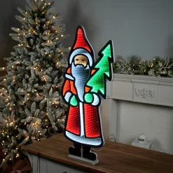 Hot Decorator's Warehouse 33"H Santa With Tree Infinity Light