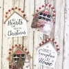 Discount Decorator's Warehouse 7.5”H Snowman Wall Hanging With Beaded Hanger